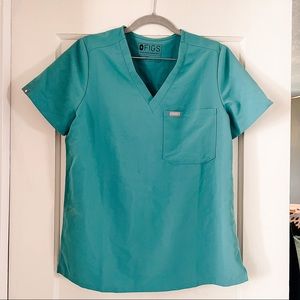 Figs SET Catarina Scrub Top S & Yola Skinny Scrub Pants S/Petite - Marine